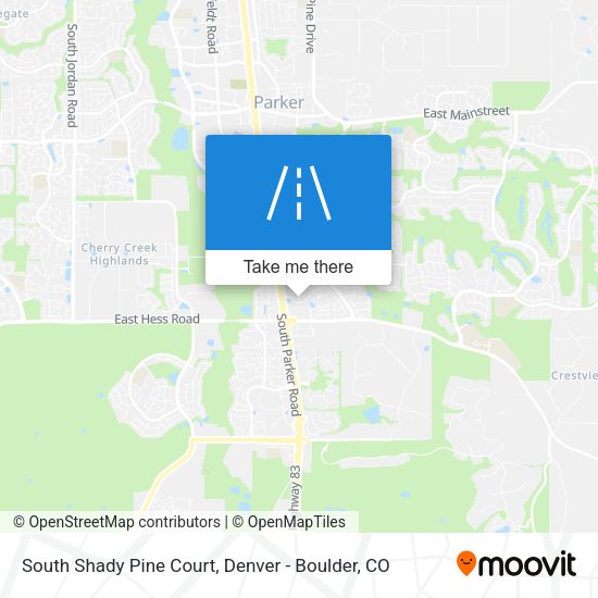 South Shady Pine Court map