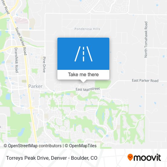 Mapa de Torreys Peak Drive