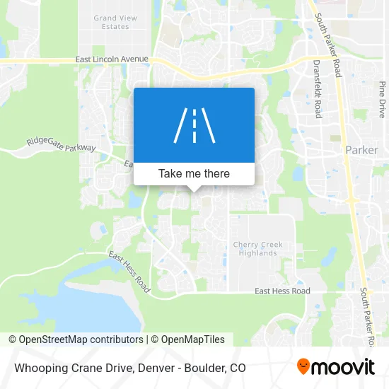 Whooping Crane Drive map