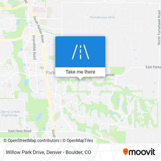 Willow Park Drive map