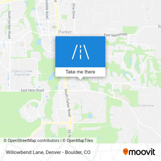 Mapa de Willowbend Lane