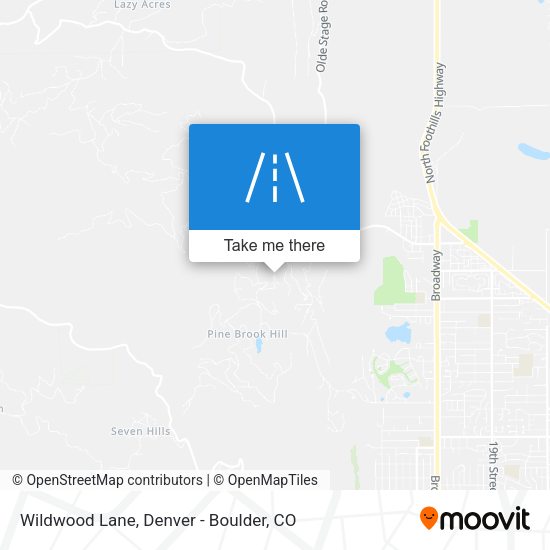 Wildwood Lane map