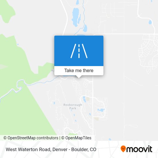 Mapa de West Waterton Road