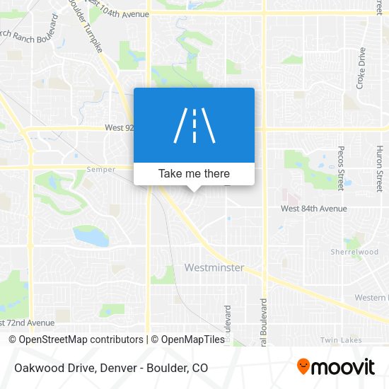 Oakwood Drive map
