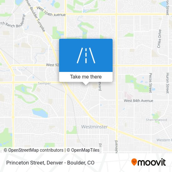 Princeton Street map
