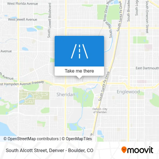 South Alcott Street map