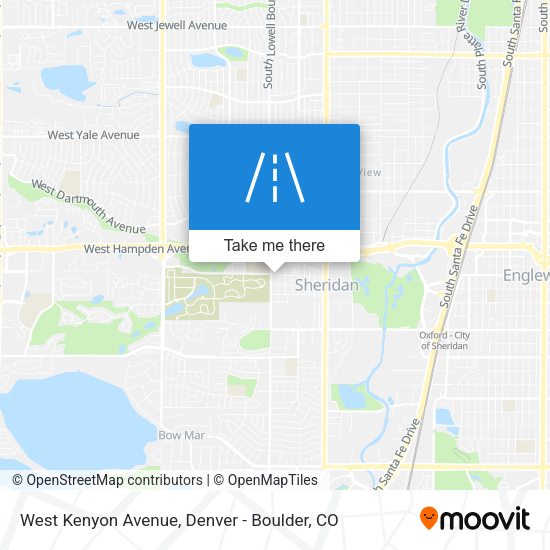 West Kenyon Avenue map