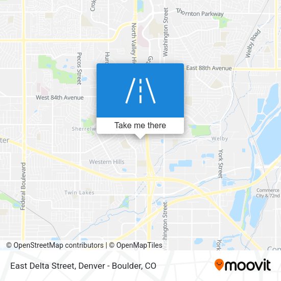 East Delta Street map