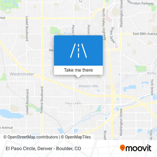 El Paso Circle map
