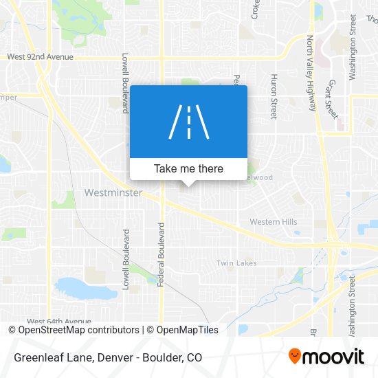 Greenleaf Lane map
