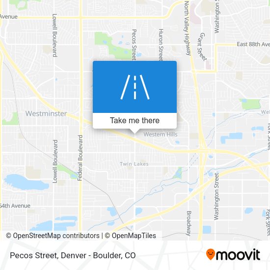 Mapa de Pecos Street