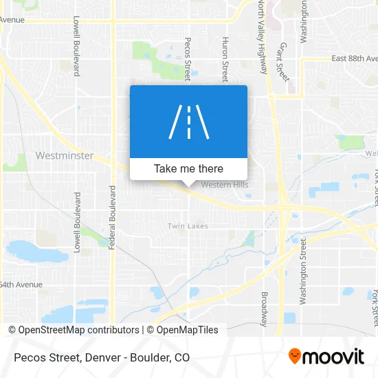 Pecos Street map