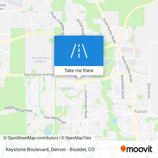 Mapa de Keystone Boulevard