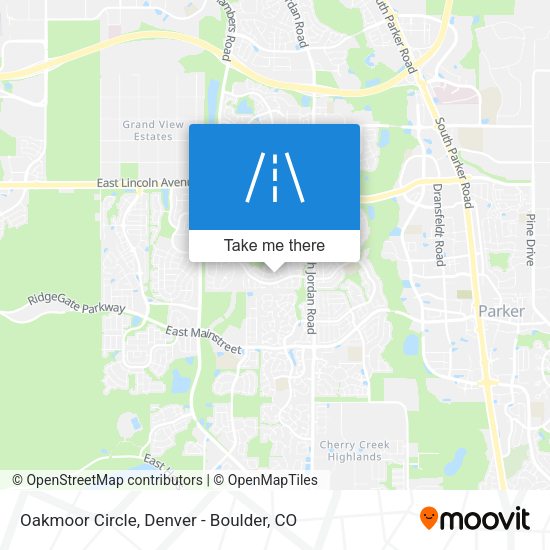 Oakmoor Circle map