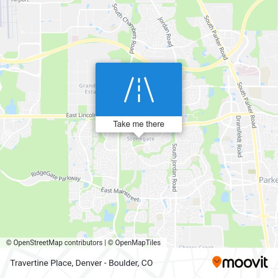 Travertine Place map