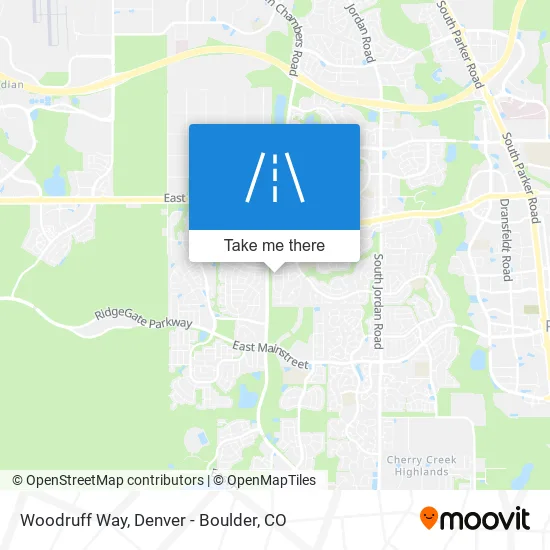 Woodruff Way map