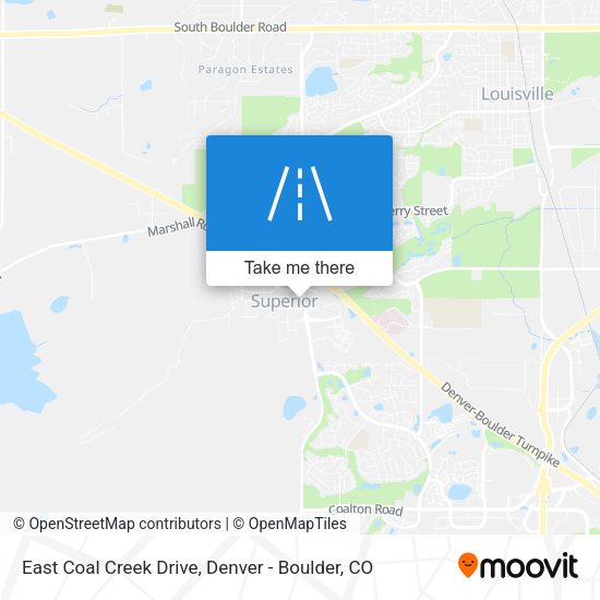East Coal Creek Drive map