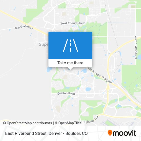 Mapa de East Riverbend Street
