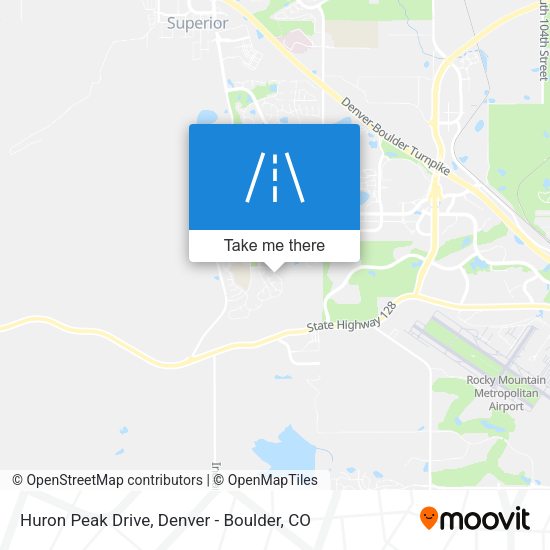 Huron Peak Drive map