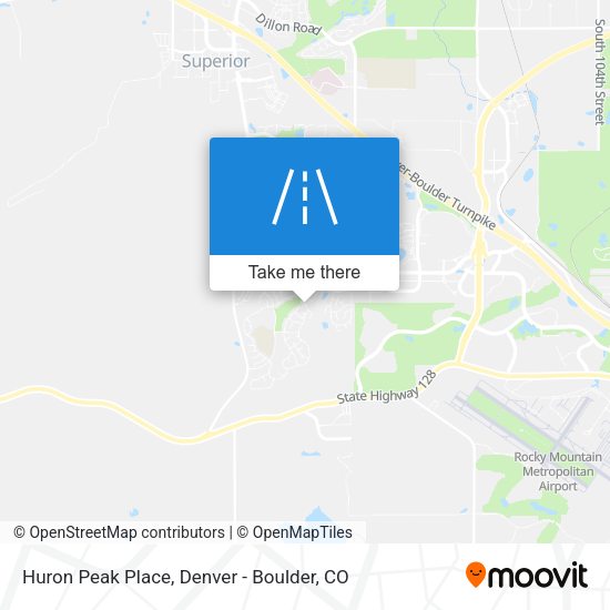 Huron Peak Place map