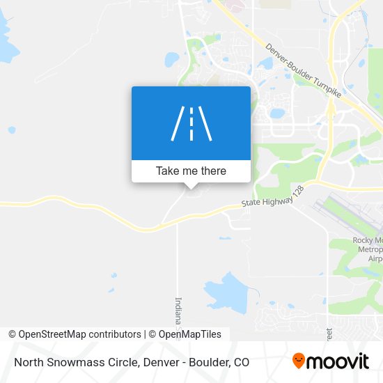North Snowmass Circle map