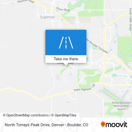 Mapa de North Torreys Peak Drive