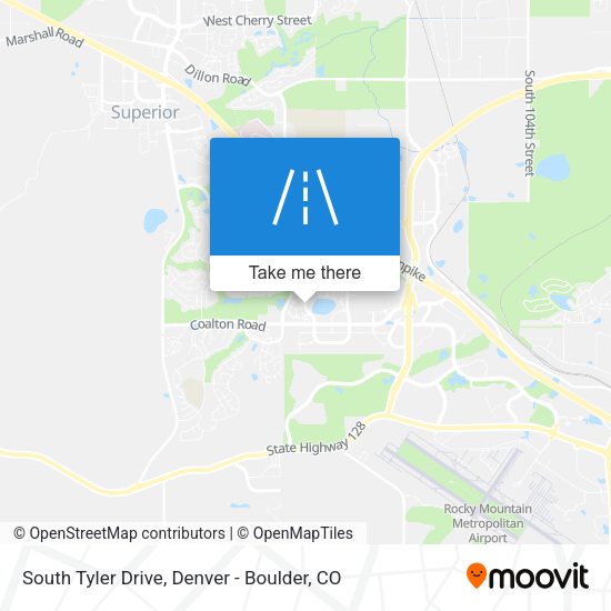 South Tyler Drive map