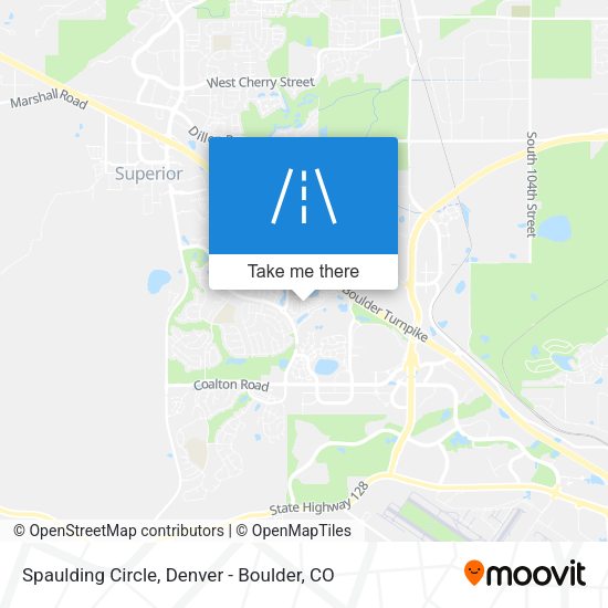 Spaulding Circle map
