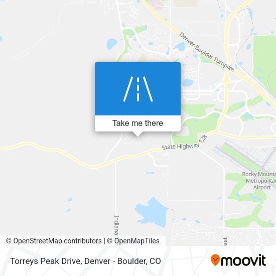 Mapa de Torreys Peak Drive