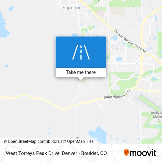 West Torreys Peak Drive map