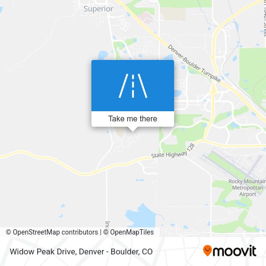 Widow Peak Drive map