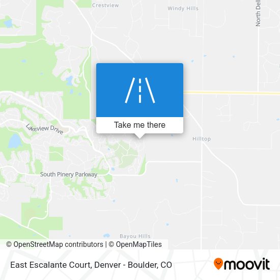 East Escalante Court map
