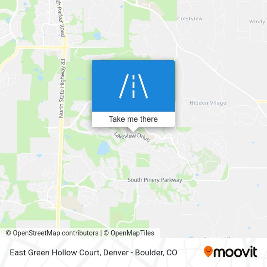 East Green Hollow Court map