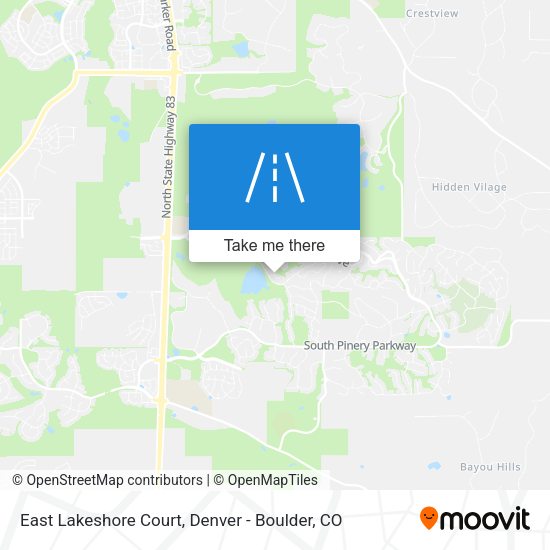 East Lakeshore Court map