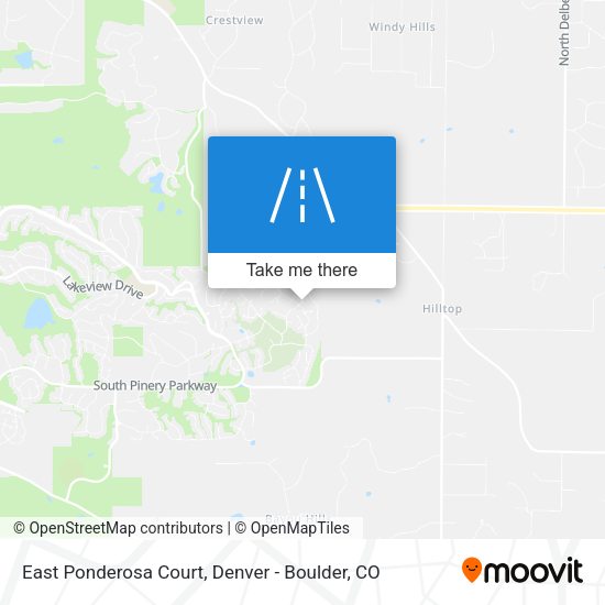 East Ponderosa Court map