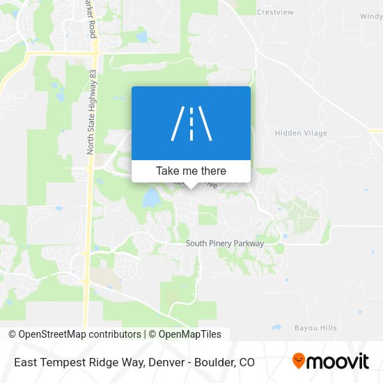 Mapa de East Tempest Ridge Way