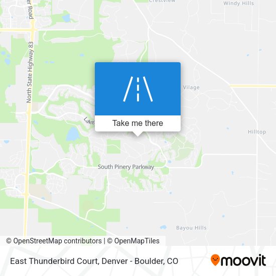 Mapa de East Thunderbird Court