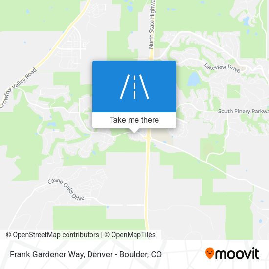 Frank Gardener Way map