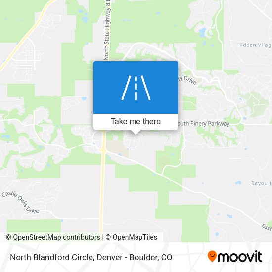 North Blandford Circle map