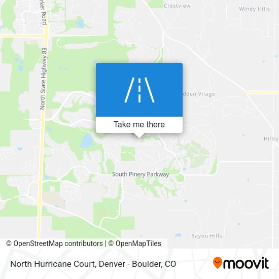 North Hurricane Court map