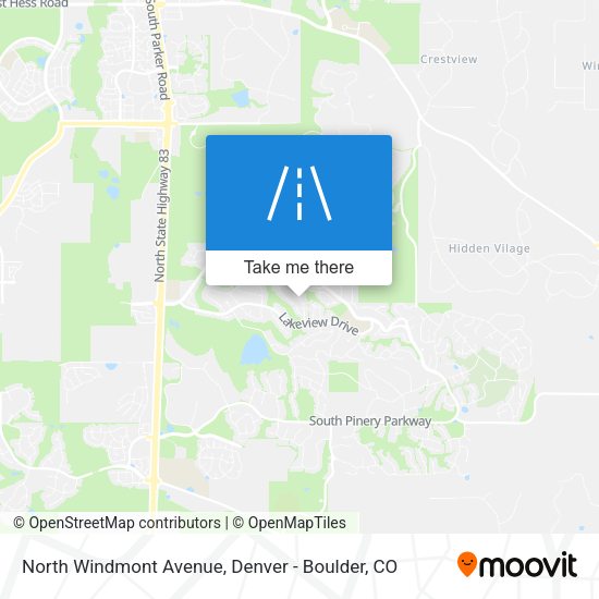 Mapa de North Windmont Avenue