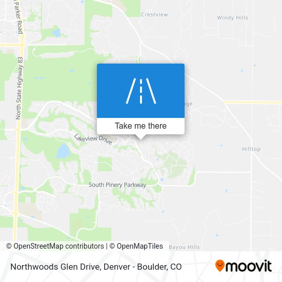 Northwoods Glen Drive map