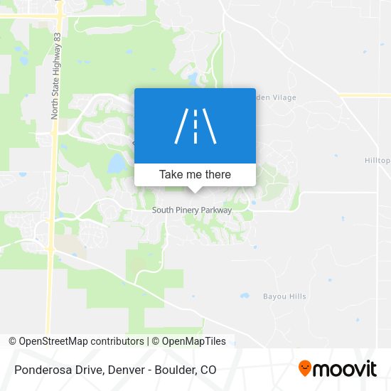 Mapa de Ponderosa Drive