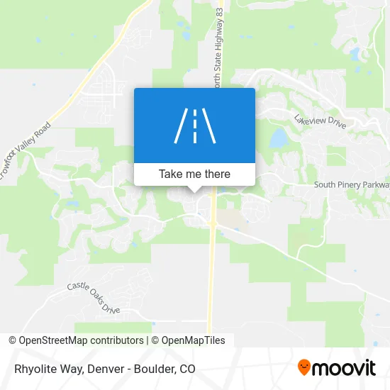Rhyolite Way map