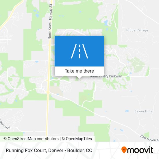 Running Fox Court map