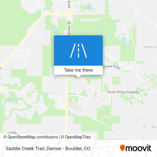 Mapa de Saddle Creek Trail