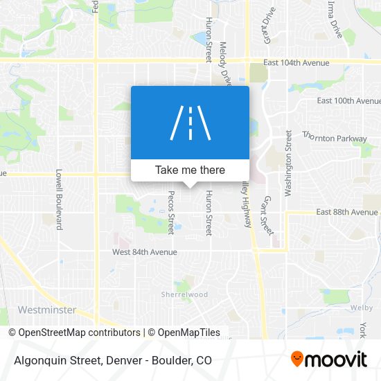 Algonquin Street map