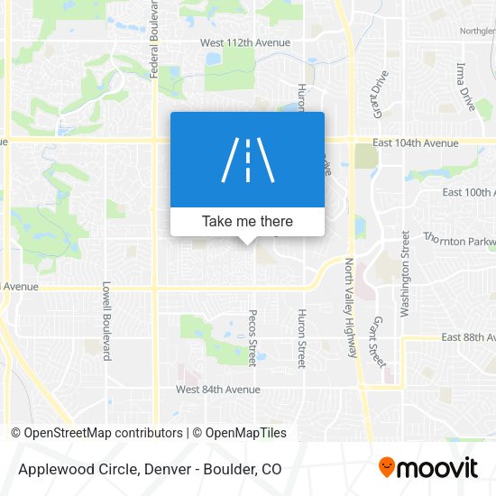 Mapa de Applewood Circle