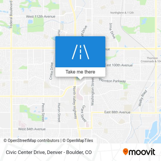 Civic Center Drive map