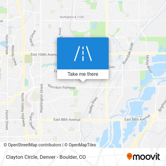 Mapa de Clayton Circle